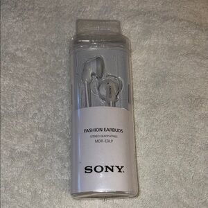 Sony Stereo Earbuds in Silver